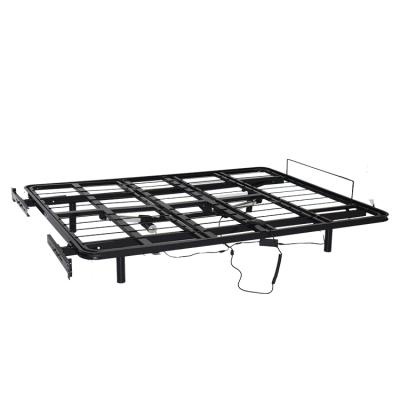 China (Size) Beds King Size Furniture Iron Double Bed Adjustable Easy To Use Frame Base for sale