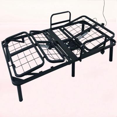 China Foldable Bed Room Modern Metal Single Size Beds Set Size Furniture Luxury Single Bed for sale