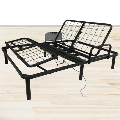 China Best Quality Fashion Black Twin Electric Bed Rail Frame Chinese Style Full Foldable Modern Frames For Sale for sale