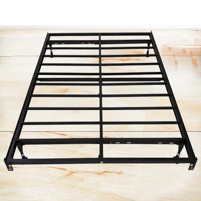 China Foldable Super Queen Size Metal Bed Frame Grade Rails King Metal Frame for sale