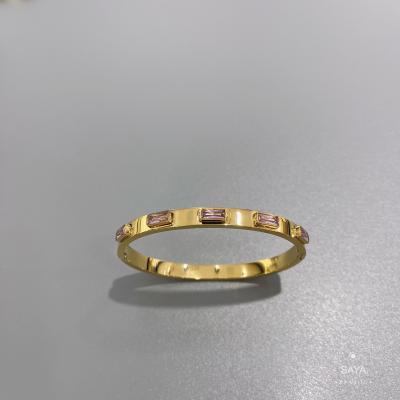 China Armband van het de Gesproestvrije staal van het luxe de Grote Gekleurde Juweel voor Overeenkomst Te koop