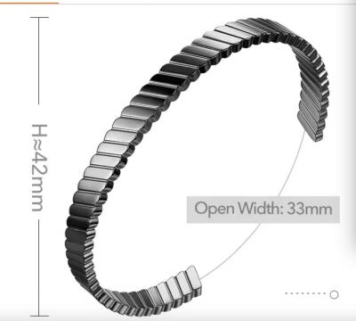 China Lichte van de het paararmband van het luxemerk klassieke brede van de het roestvrije staalarmband de polsring Te koop