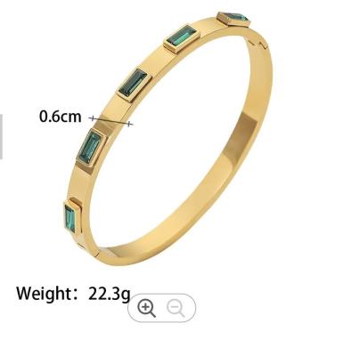 중국 18 K Love Friendship Bracelet Bangle Gold With Cubic Zirconia Stones Hinged Gift 판매용