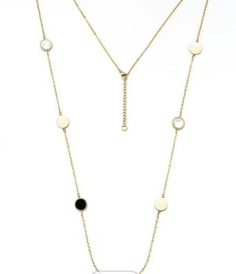 中国 Round Simulated Shell Pearl Strand Layered Necklace For Dainty Multiple Strands Long Necklace 販売のため