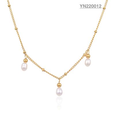 China nature pearl classic necklace Te koop