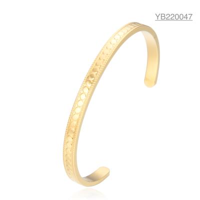 China Custom Stainless Steel Bangle Mobius Gold Ring Bracelet Mother's Day Gift for sale