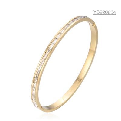 China Ring Stil CZ Gold Schmuck Mode Voller Strass Schnalle Armband zu verkaufen