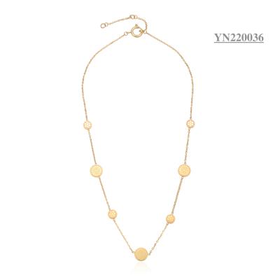 China Collares de acero inoxidables de lujo 7 Shell Inlaid Necklaces blanca de la moda 14k en venta