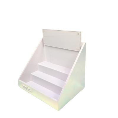 China Custom supermarket promotion cardboard display rack advertising countertop display stand small counter display stand 024A for sale