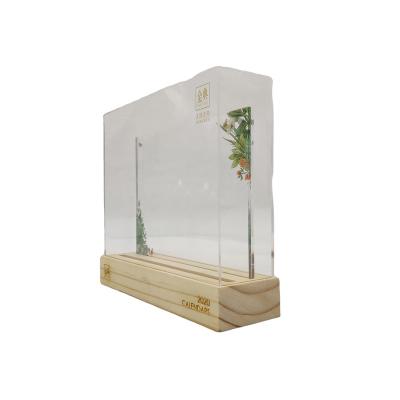 China Sign Holder With Clear Acrylic Business Card Holder Sign Stand Acrylic Display Stand 002A for sale