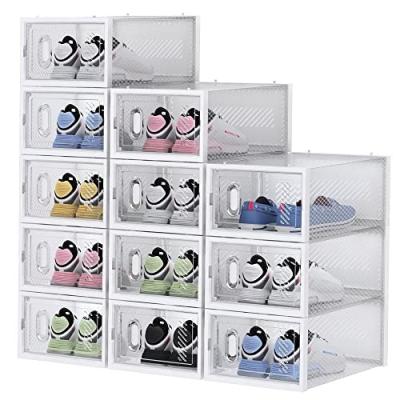 China Customized Acrylic Box Modern Logo Custom Folding Sports Magnetic Shoe Box for sale