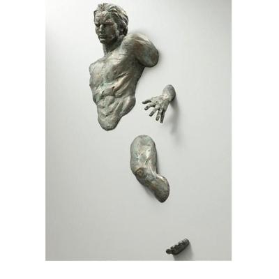 China Creative China Semi Wall Sculpture Matteo Pugliese Bronze Sculpture For Sale for sale