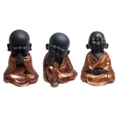 China Beautiful Small Creative China Pop Art Desgin Child Buddha Resin Buddhas for sale