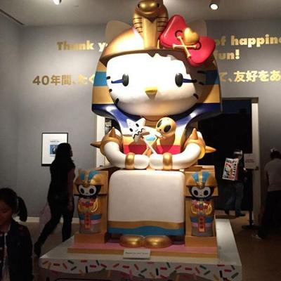 China China Manufacturer China Manufacturer Cartoon Fiberglass Animal Giant Hello Kitty Sculpture For Sale for sale