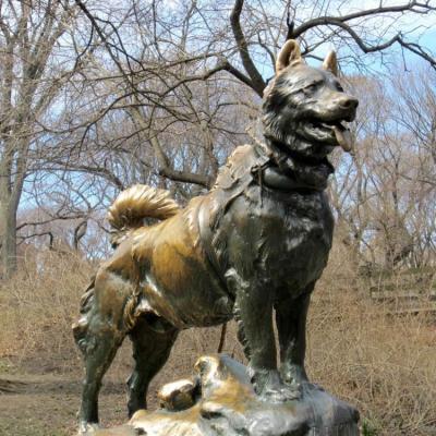 China China Factory Sculpture Wildlife Bronze Bronze Dog Animal Statue for sale