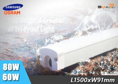 China Tubo linear a prueba de polvo IP65 de la prenda impermeable 80W LED de la luz 1500m m del LED en venta