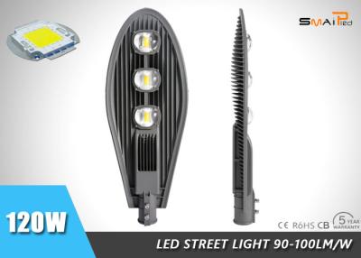 중국 120W LED 옥외 전등 설비 IP65 6000 - 6500K는 백색 LED 가로등을 냉각합니다 판매용