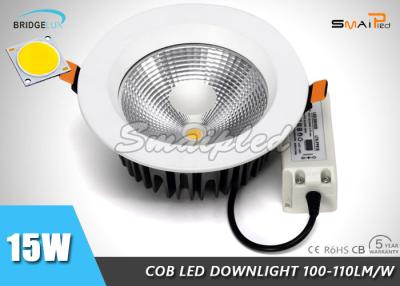 China High Efficiency IP44 Recessed LED Downlights 15 Watt For Shopping Mall for sale