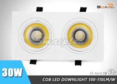 China Van binnen LEIDENE de dimmable Epistar spaanders Plafonddownlights 30w en CRI>80-Ce ROHS Te koop