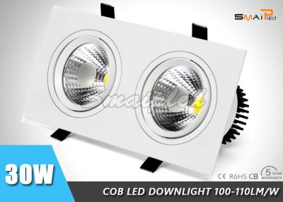 China 30 Watt IP44 230V Dimmable LED Ceiling Downlights White 2500 - 10000K for sale