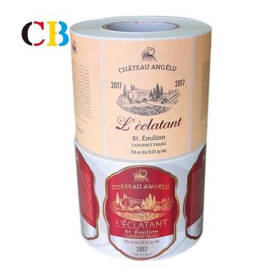 China Waterproof Foil Label Printing Sticker Label Printing Paper Label Printing for sale