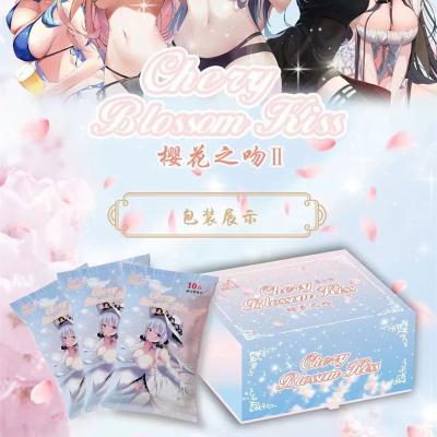 China Goddess Story Round Corner Anime Cards Cherry Blossom Kiss Collection Paper Japanese Figure Character Peripheral Child Gift Card Toy for sale