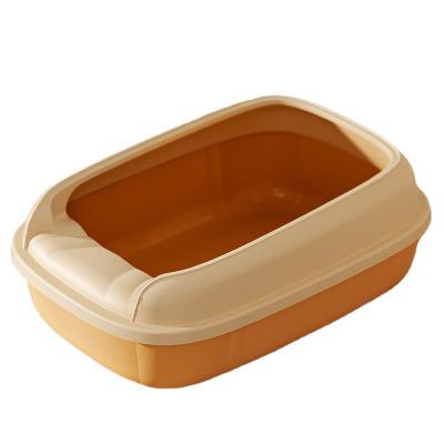 China ABS+PP Extra Large Capacity 24L Cat Litter Basin Widen The Guardrail To Prevent Cat Box Litter for sale