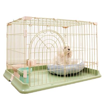 China Sustainable Portable Safety Easy To Disassemble And Assemble Large Space Dog Crate Metal Cage Kennel for sale