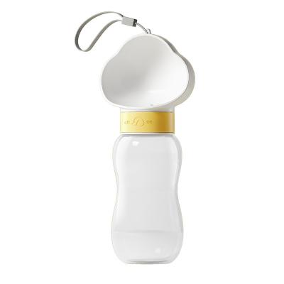 China 350ml Edible Grade Dog Safer Material Travel Viable Water Bottle Portable Pet Drinking Wate for sale