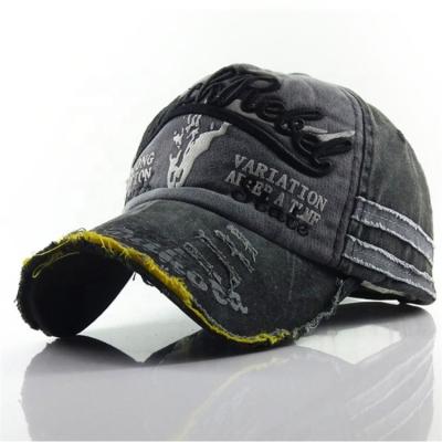 China Wholesale High Quality Cotton Distressed Dad Hats Sports Washed Baseball Cap COMMON for sale