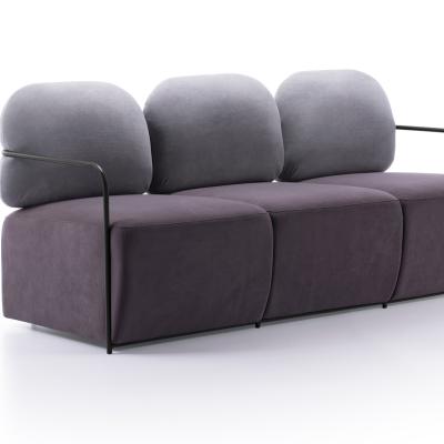 China High Quality Popular Modern Rainbow Style Living Room Furniture Single Living Room Sofa for sale