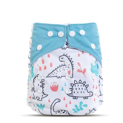 China OEM&ODM Printed Reusable Baby Diapers and Washable 100% Polyester Waterproof PUL Baby Cloth Diaper with Bamboo Charcoal Insert for sale