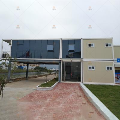 China New Modern Shipping Modular Prefab Houses Luxury Homes Flat Pack Container Kit Prefab Hotel for sale