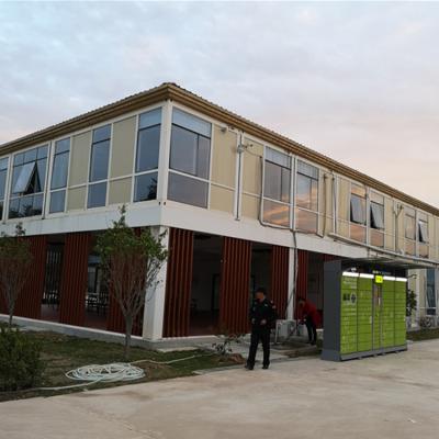 China Modern Low Cost Flat Pack Container Prefab House Prefab Mobile Office Container Building for sale