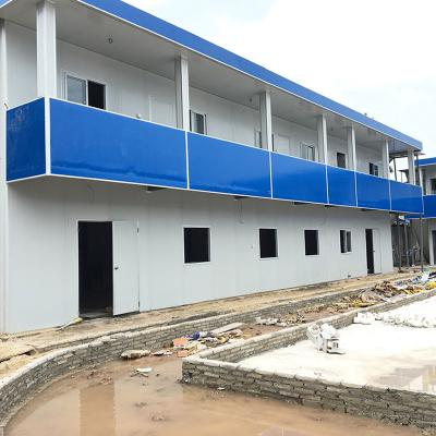 China Modern Prefab House Construction Site Labor Camp Workers Container Prefab Container House T Type Dormitory for sale