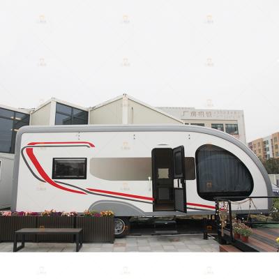 China Hot Sale Motorhome Travel Caravan RV Motorhomes Common Home Camper Trailer for sale