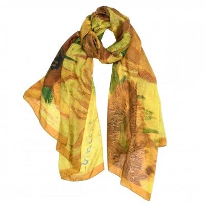 China Van Gogh Silk Scarves V33 for sale