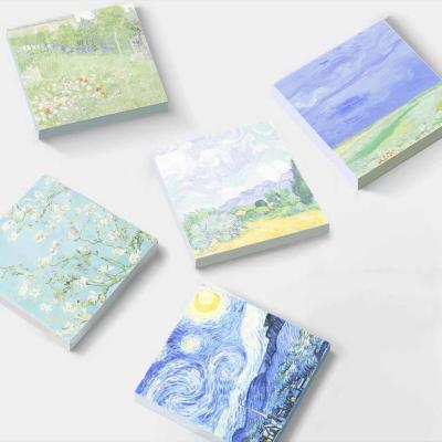 China Van Gogh 2021 Hot Selling High Quality Sticky Note Memo Pads for sale