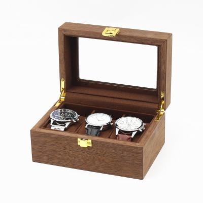 China Promotional Watch Storage China Factory Factory Watch Box 3 Slots Wooden Watch Gift Case for sale