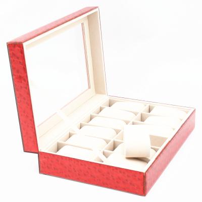 China Watch Storage Stylish New Design 12 Slots Watch Case For Gift Watches Packaging Display Storage Cabinet In Stock for sale