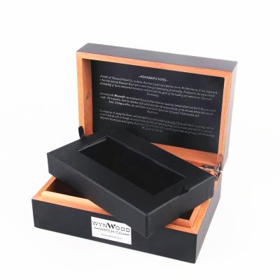 China New Design Luxury Cedar Wooden Watch Storage Watch Box With Tray For Watch Cigar Packaging Display Storage Case Watch Cigar Box for sale