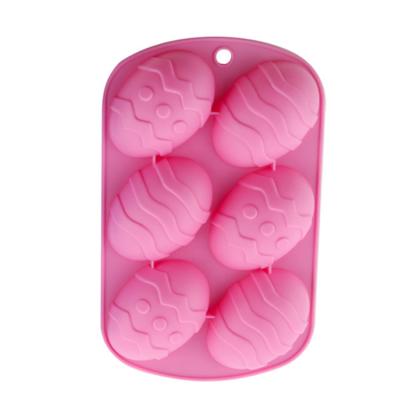 China Hot Selling Food Grade Silicone Amazon Egg Shape Cake Molds Mix Novelty Pan Baking Mold For Birthday Cake for sale