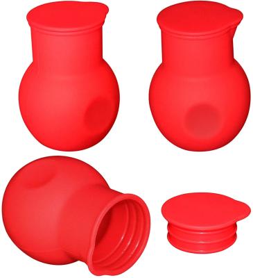 China Red Silicone Melting Pot Sustainable Melting Chocolate Crucible Microwave Butter Melter For Kitchen Heat Milk Baking Sauce for sale