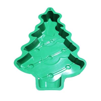 China New Design Silicone Resin Baking Disposable Candle Molds Shaped Christmas Tree Silicone Mold Cake Baking for sale