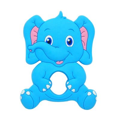 China Silicon Food Grade Elephant Shape Silicone Toys Baby Whale Teether Silicone Animal Teething Toy for sale