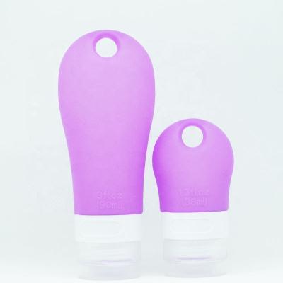 China 2021 New Outdoor Activities Best Hot Selling Silicone Split Leakproof Travel Squeeze Shampoo Bottle for sale