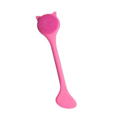 China Make facial mask on face and cleaning exfoliating multi-functional dual head facial cleaning sweeps remover wash face exfoliating pore nose brush pore remover skin care for sale