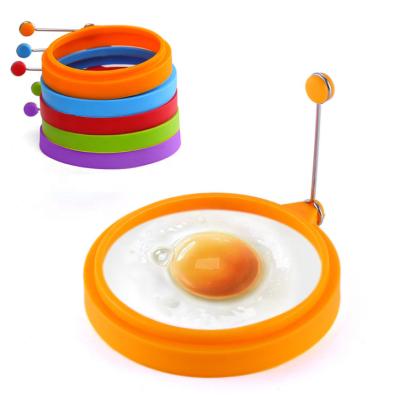 China Wholesale Disposable Silicone Egg Mold Non Stick Egg Cooking Ring Perfect Fried Egg Pancake Mold for sale