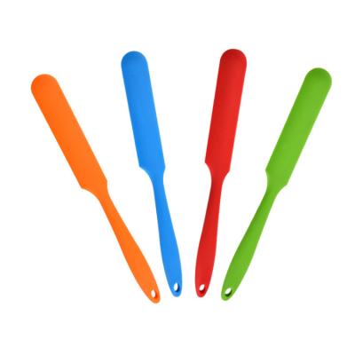 China Disposable Accessories Mini Silicone Scraper Spatula Set Food Grade Kitchen Nonstick for sale