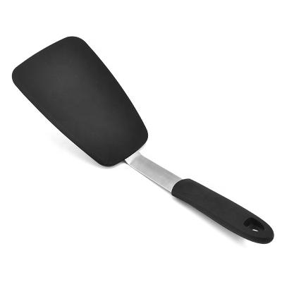 China Viable Custom Solid Silicone Cooking Non Stick Heat Resistant Rubber Spatulas Wholesale Spatulas for sale